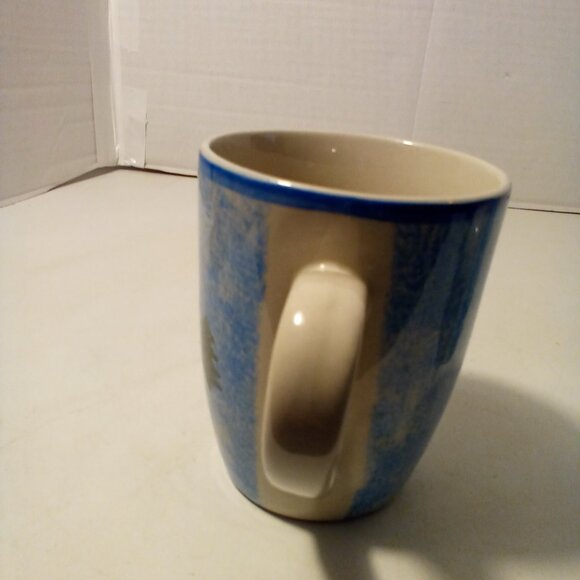 Alco Mug Snowman Christmas Holiday Blue White Lot of 2 - Picture 8 of 12